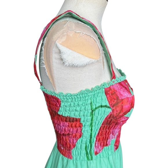 Charo Ruiz Ibiza Crissy Long Dress in Green Blossom XS - Picture 8 of 12